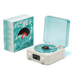 AuraWaves™ - Altavoz Retro Mini Bluetooth Portátil RGB
