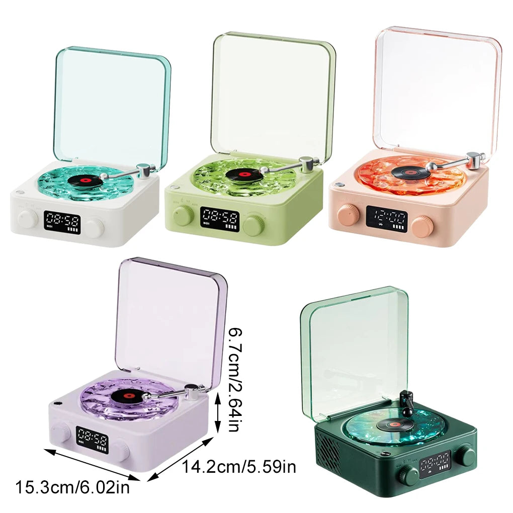 AuraWaves™ - Altavoz Retro Mini Bluetooth Portátil RGB
